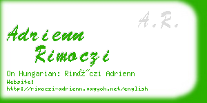 adrienn rimoczi business card